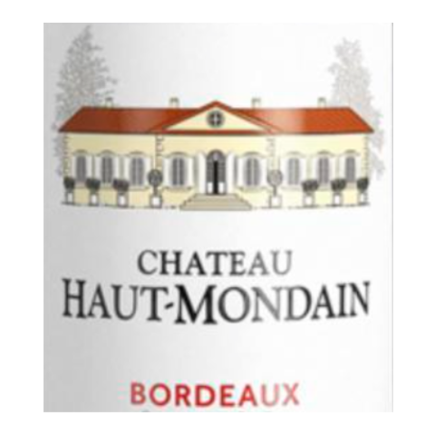 Bordeaux,Ch Haut Mondain, Cabernet Merlot 2023 - 750/12