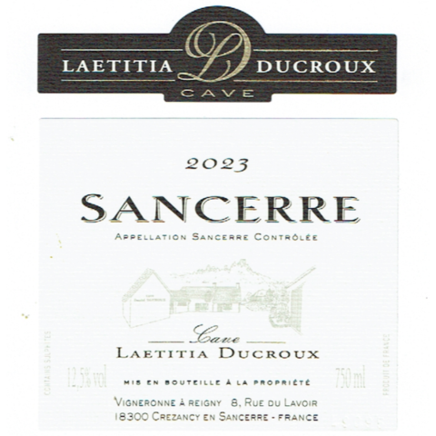 Sancerre, Laetitia Ducroux, Sauvignon Blanc 2025 - 750/12