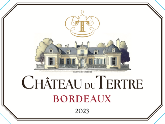 Chateau du Tertre 2023 Bordeaux wood case
