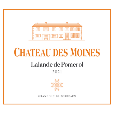 Lalande de Pomerol, Chateau des Moines, Cabernet Merlot, 2021 - 750/12