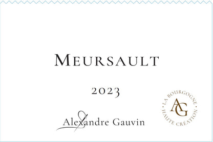 Alexandre Gauvin Meursault 2023 Burgundy