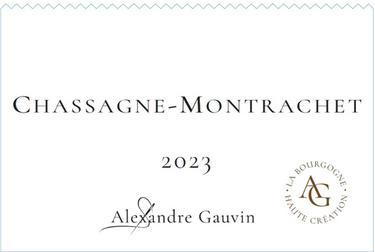 Chassagne Montrachet 2023 Alexandre Gauvin