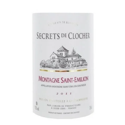 Montagne St Emilion, Secrets de Clocher Mont St Emilion, Merlot Cabernet 2019 - 750/12