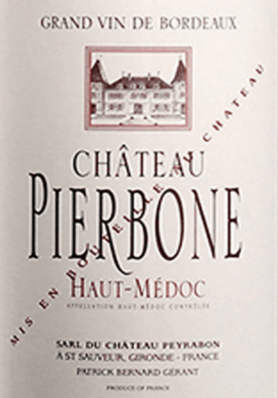 Haut Medoc, Chateau Pierbone 2016 - 750/12