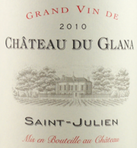 St Julien, Chateau Glana, Chateau Glana 2019 - 750/12