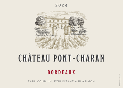 Chateau Pont Charan 2024 Bordeaux Wood case