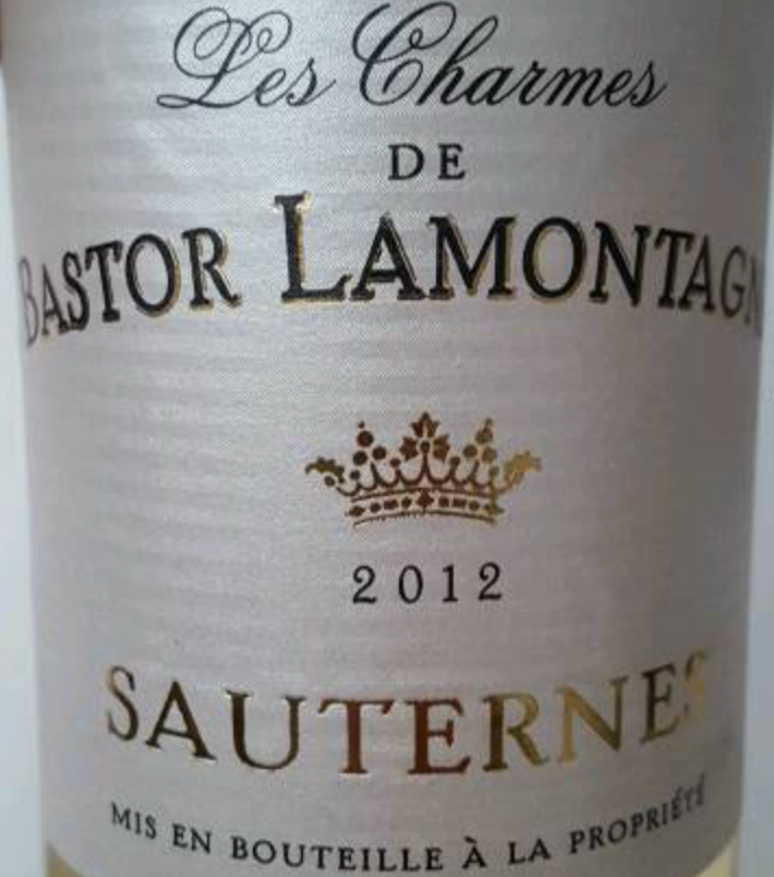 Bordeaux Sauternes,  Les Charmes De Bastor Sauternes, Semilion Sauvignon Blanc, 2023 - 375/12