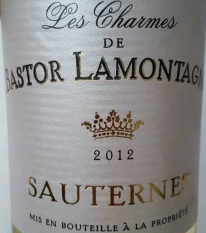 Bordeaux Sauternes,  Les Charmes De Bastor Sauternes, Semilion Sauvignon Blanc, 2023 - 375/12