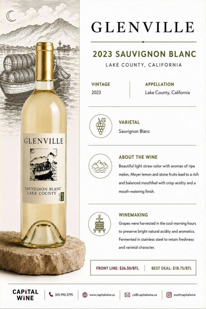 Lake County, Glenville, Sauvignon Blanc 2022 - 750/12