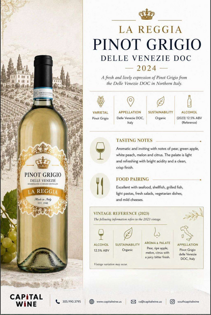 Italy - La Reggia Pinot Grigio 2024 - 750/12