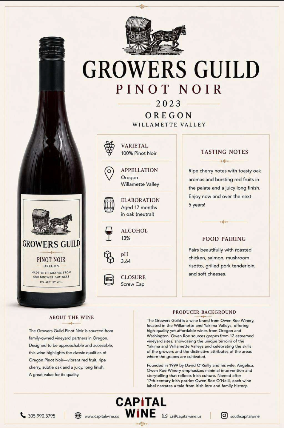 Growers Guild 2023 Pinot Noir Oregon 2023