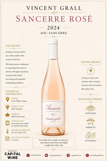 Sancerre Rose Vincent Grall 2024 Loire Valley