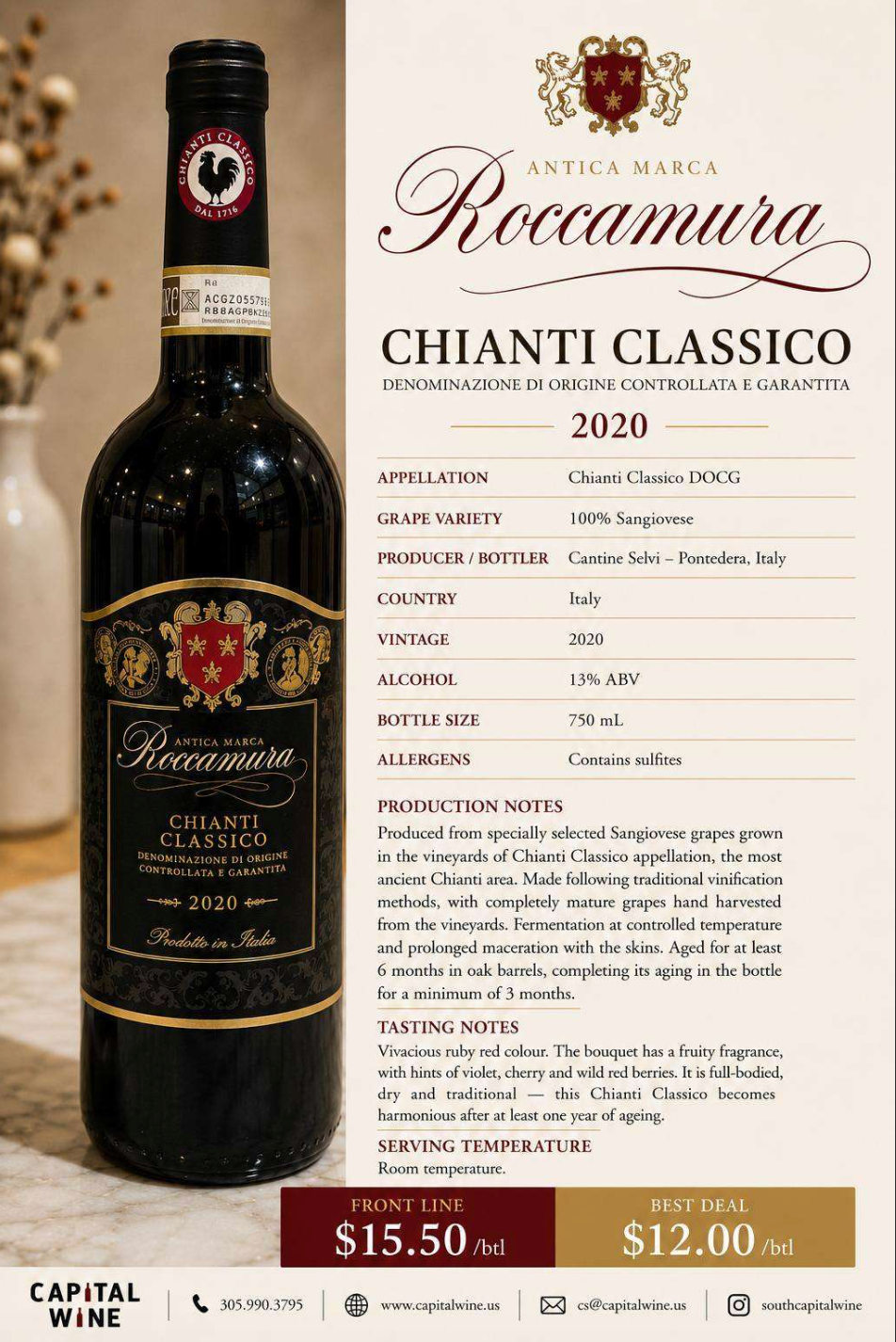 Chianti Classico Roccamura 2019 - 750/12