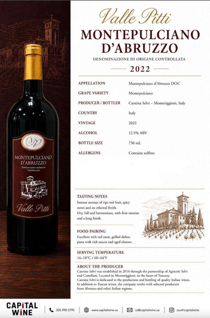 Montepulciano d'Abruzzo Villa Pitti 2024 - 750/12