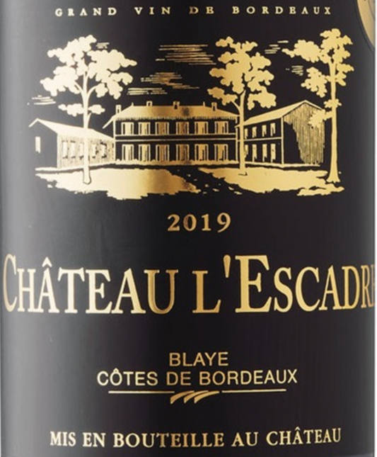 Chateau L'Escadre Blaye 2021 Cotes de Bordeaux 90pts WE