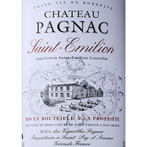 St Emilion, Chateau Pagnac St Emilion, Merlot Cabernet 2019 - 750/12