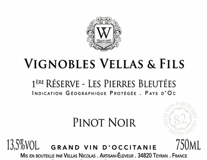 Vignobles Vellas Pinot Noir 2024 Pays d'Oc