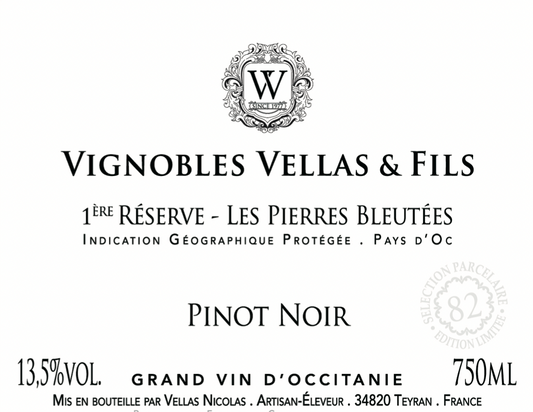 Vignobles Vellas Pinot Noir 2024 Pays d'Oc