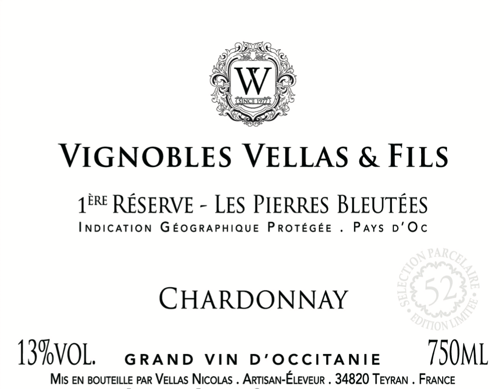 Vignobles Vellas Chardonnay, 2024 Pays d'Oc
